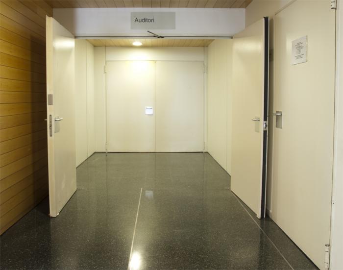 Puertas de seguridad instaladas en un acceso interior